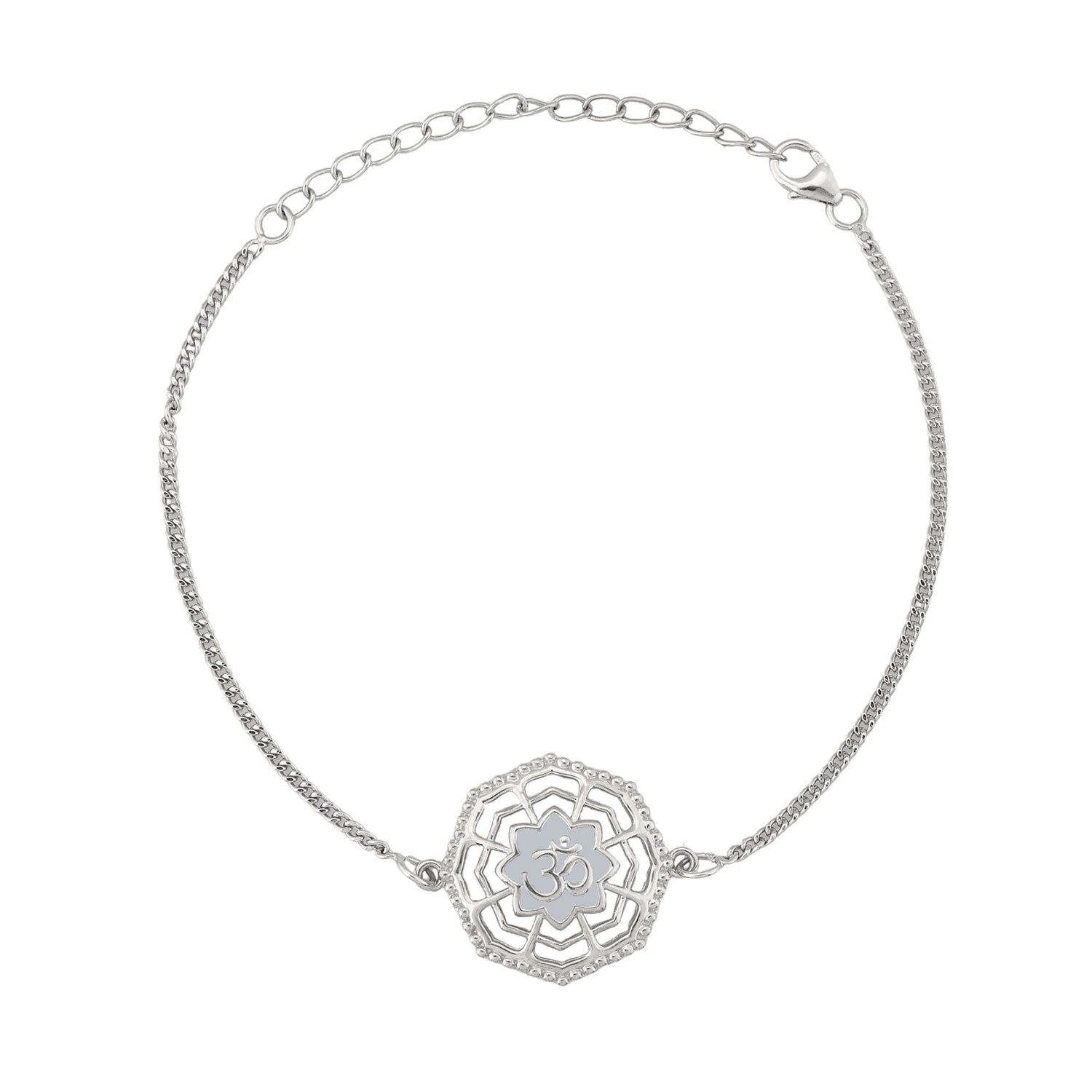 trueBrowns Sterling Silver Filigree Om Rakhi - Distacart