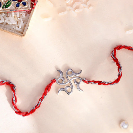trueBrowns X Voylla Sterling Silver Stylized Swastik Rakhi