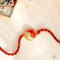 trueBrowns Gold Tone Sterling Silver Stylized Ganesha Rakhi - Distacart