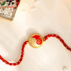 trueBrowns Gold Tone Sterling Silver Stylized Ganesha Rakhi - Distacart