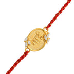 trueBrowns Sterling Silver Red "Bhai" Floral Rakhi - Distacart