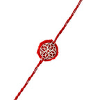 trueBrowns X Voylla Sterling Silver Filigree Red Rakhi - Distacart