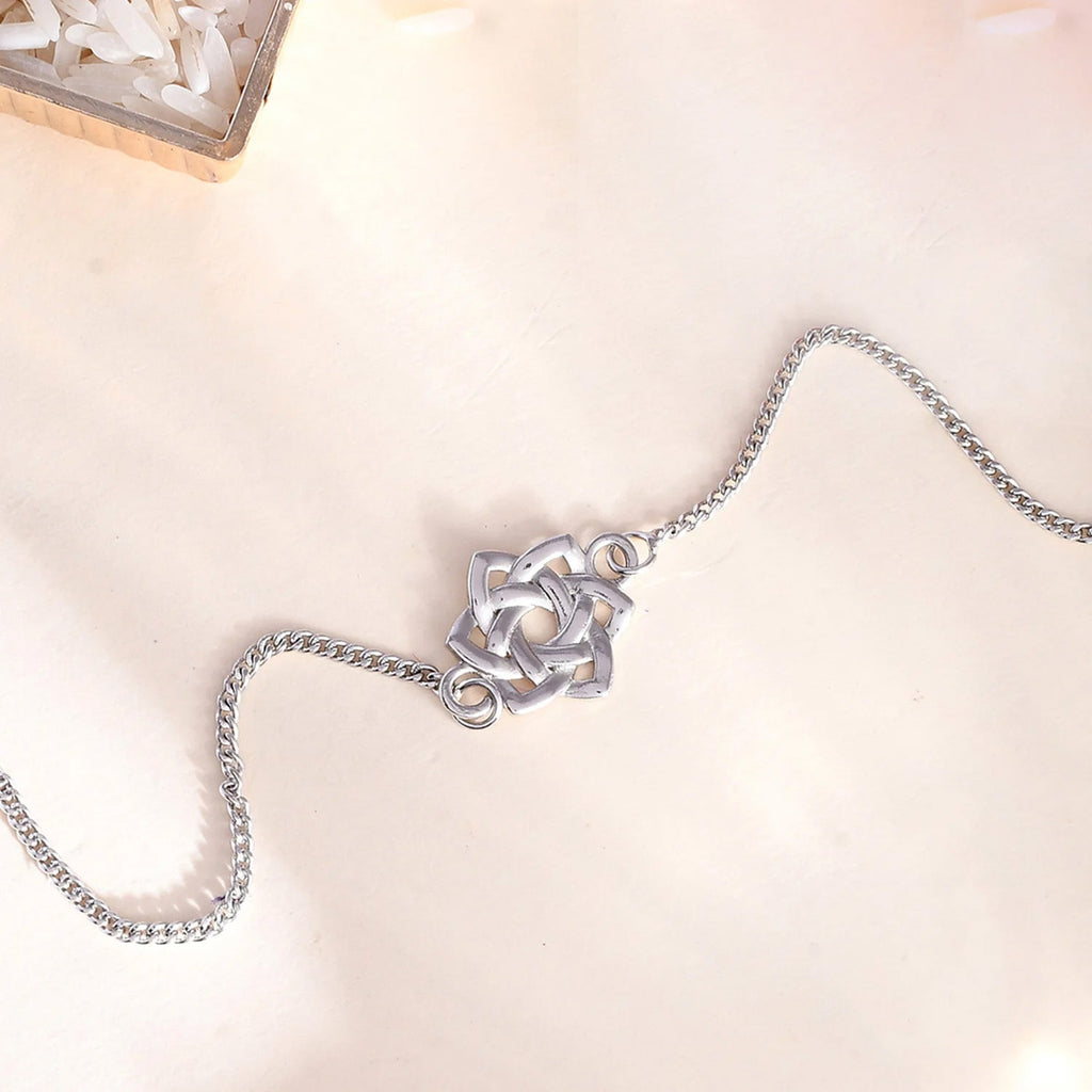 trueBrowns Sterling Silver Knot Rakhi - Distacart