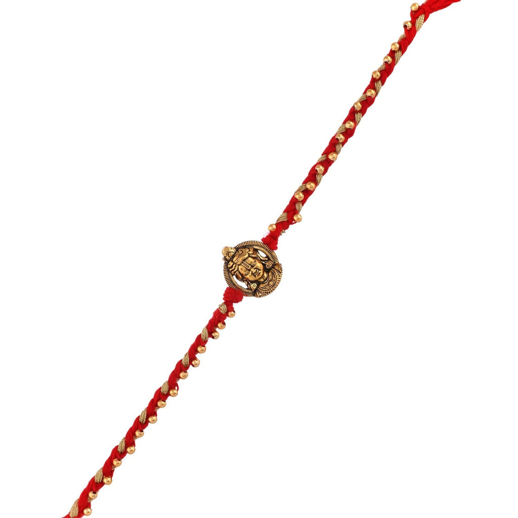 trueBrowns X Voylla Ram Lalla Gold Oxidised Rakhi For Brother - Distacart