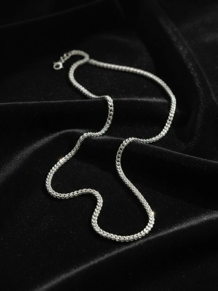 NVR Men's Silver Plated Stainless Steel Chain - Distacart