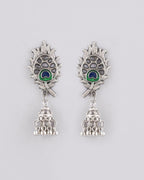 VOJ Women Silver Plated Oxidised Jewellary Set