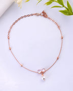 VOJ Women Dimond Gold Plated Anklets - Distacart