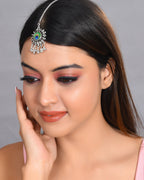 VOJ Women Silver Plated Maang Tikka - Distacart