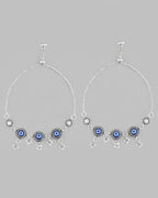VOJ Pack of 2 Silver Plated Evel Eye Anklets - Distacart
