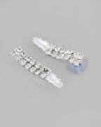 VOJ Silver Plated AD-Studded Necklace & Earrings Set