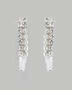 VOJ Silver Plated AD-Studded Necklace & Earrings Set