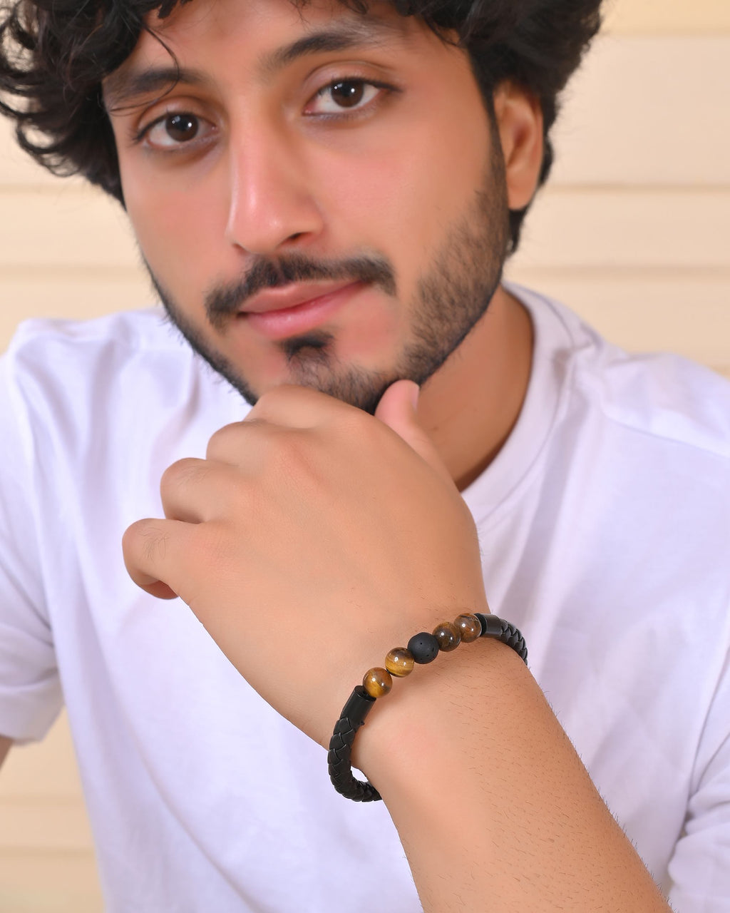 VOJ Men Leather Cuff Bracelet - Distacart