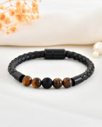 VOJ Men Leather Cuff Bracelet - Distacart