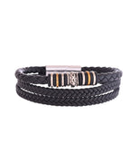 VOJ Men Leather Multistrand Bracelet - Distacart