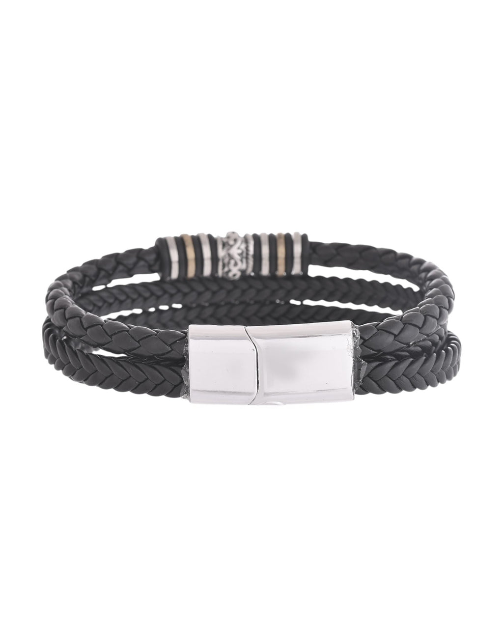 VOJ Men Leather Multistrand Bracelet - Distacart
