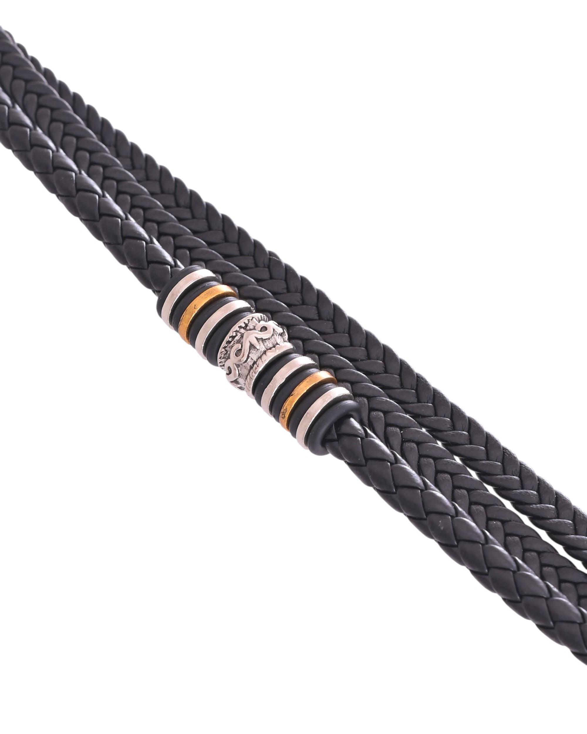 VOJ Men Leather Multistrand Bracelet - Distacart