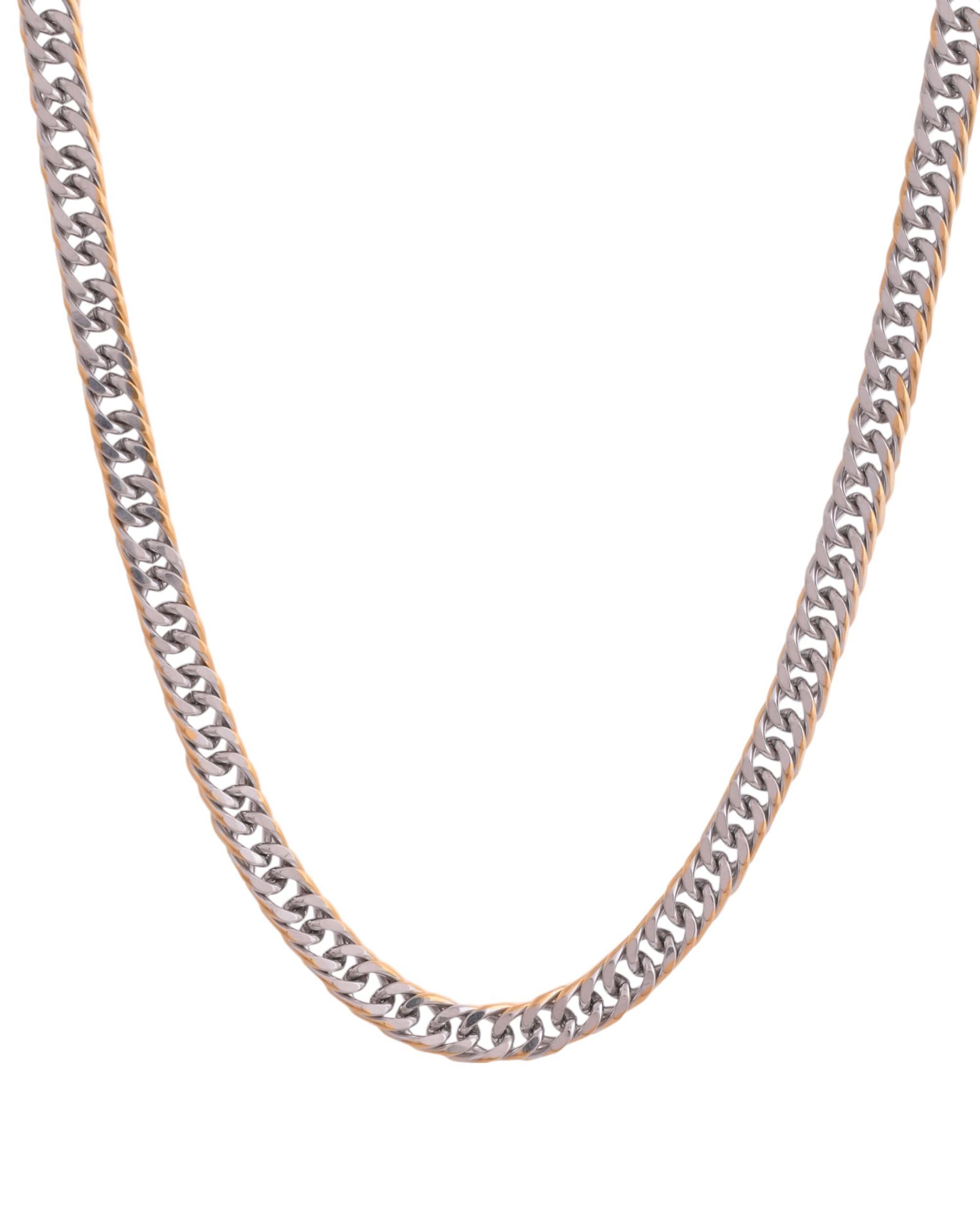 VOJ Men Dual-Plated Stainless Steel Linked Fashionable Chain - Distacart