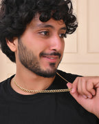 VOJ Gold Polished Stainless Steel Classic Linked Chain For Men - Distacart