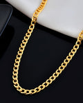 VOJ Gold Polished Stainless Steel Classic Linked Chain For Men - Distacart