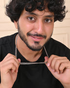 VOJ Silver Plated Stainless Steel Classic Linked Chain For Men - Distacart