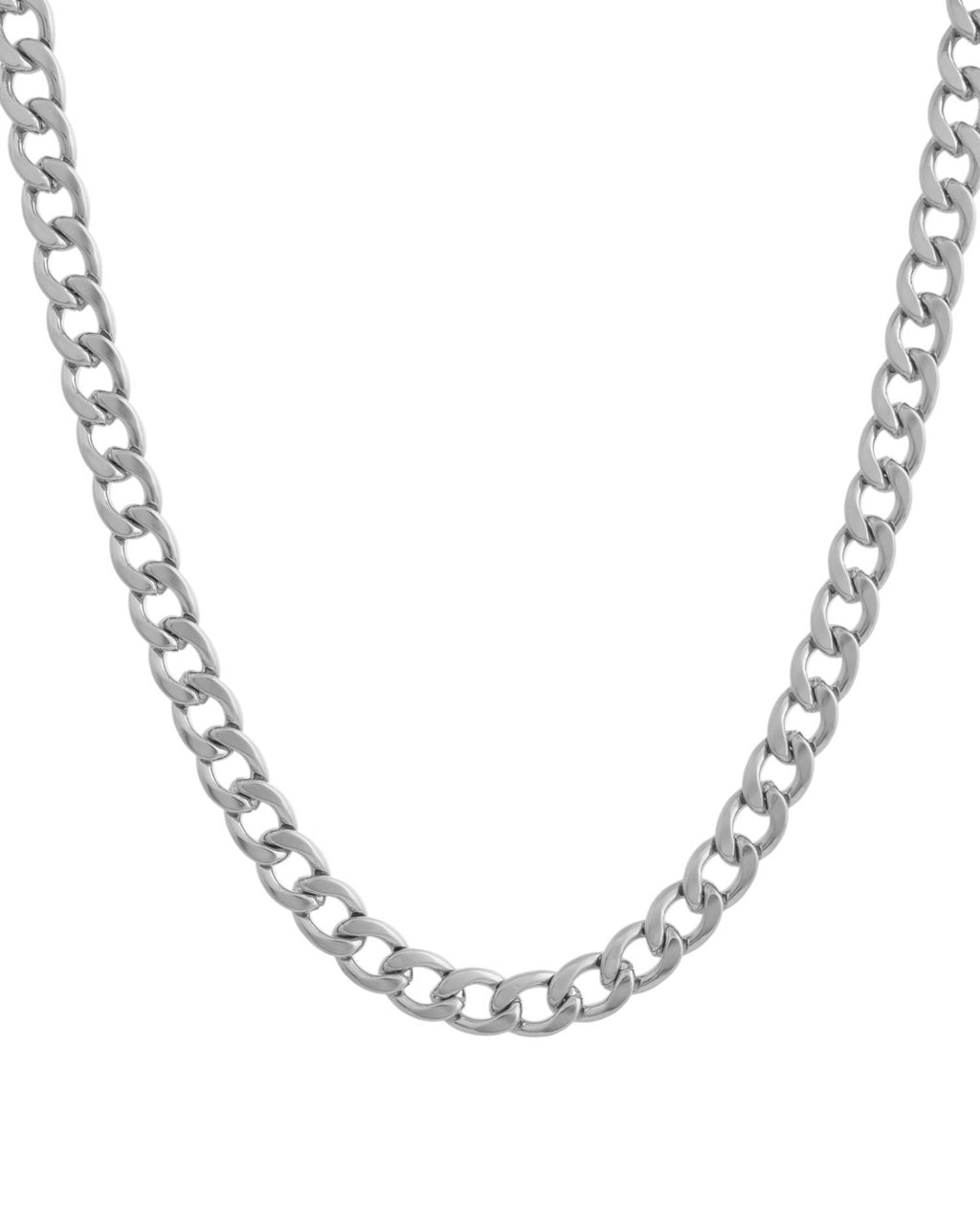 VOJ Silver Plated Stainless Steel Classic Linked Chain For Men - Distacart