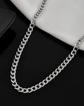 VOJ Silver Plated Stainless Steel Classic Linked Chain For Men - Distacart