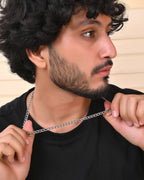 VOJ Silver Plated Stainless Steel Thick Linked Chain For Men - Distacart