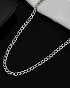 VOJ Silver Plated Stainless Steel Thick Linked Chain For Men - Distacart