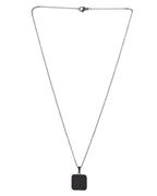 VOJ Men's Stainless Steel Chain With Square Shaped Pendant - Distacart