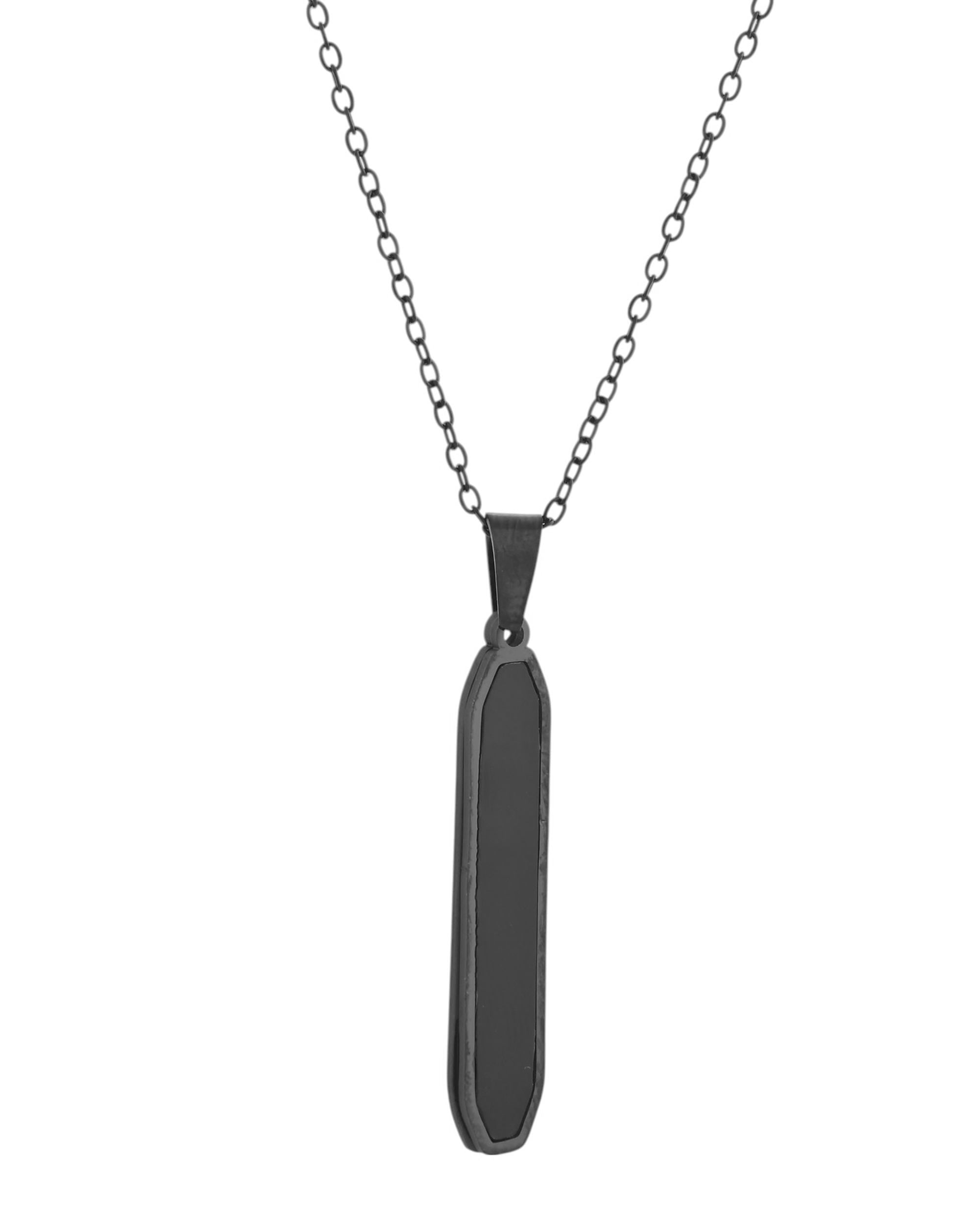 VOJ Men's Stainless Steel Chain With geometrical Shaped Pendant - Distacart