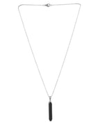 VOJ Men's Stainless Steel Silver Plated Chain With Geometrical Shaped Pendant - Distacart