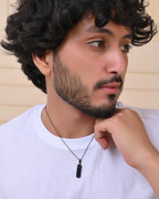 VOJ Men Stainless Steel Chain With Slab Pendant - Distacart