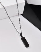 VOJ Men Stainless Steel Chain With Slab Pendant - Distacart
