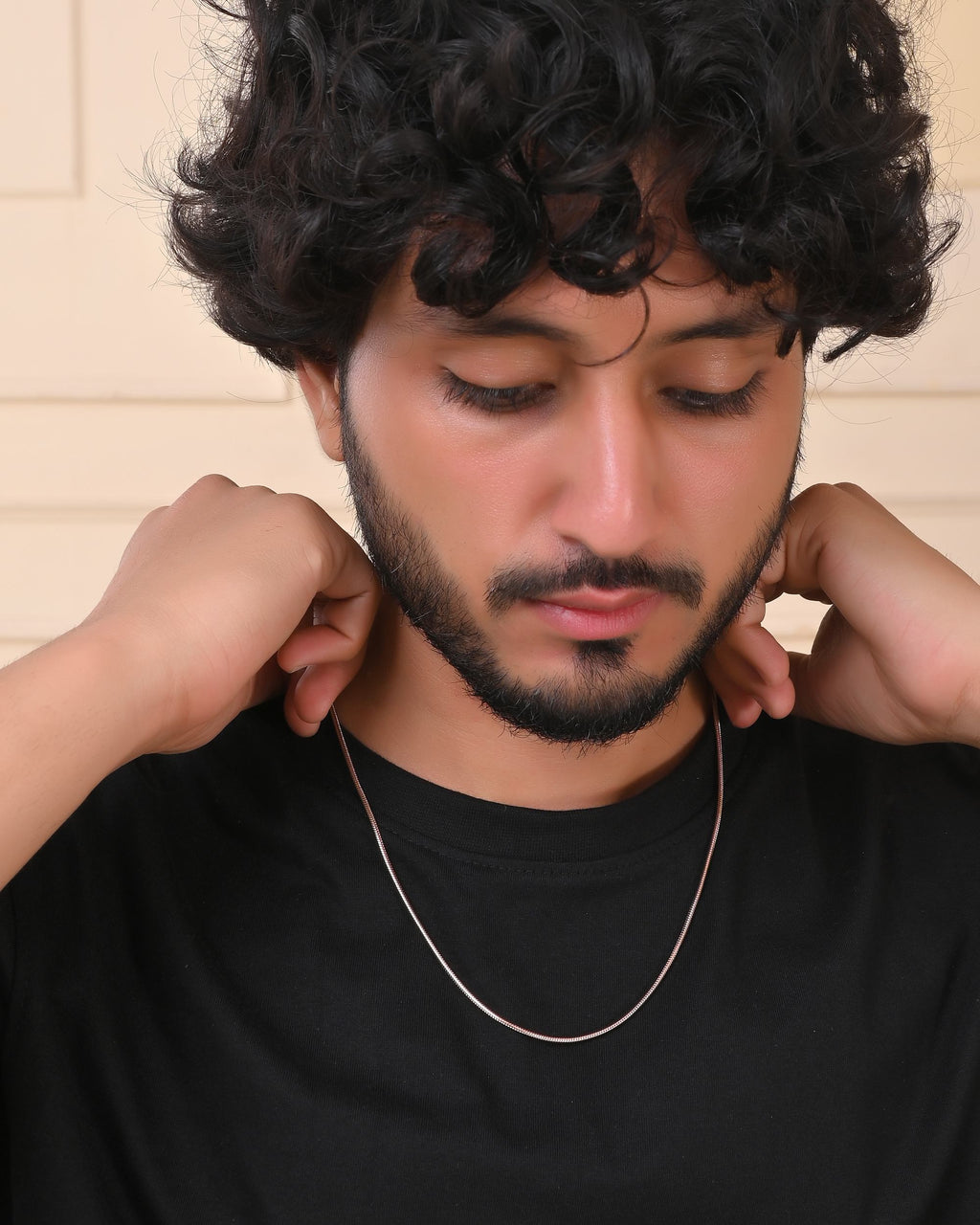 VOJ Copper Gold Polished Minimal Chain For Men - Distacart