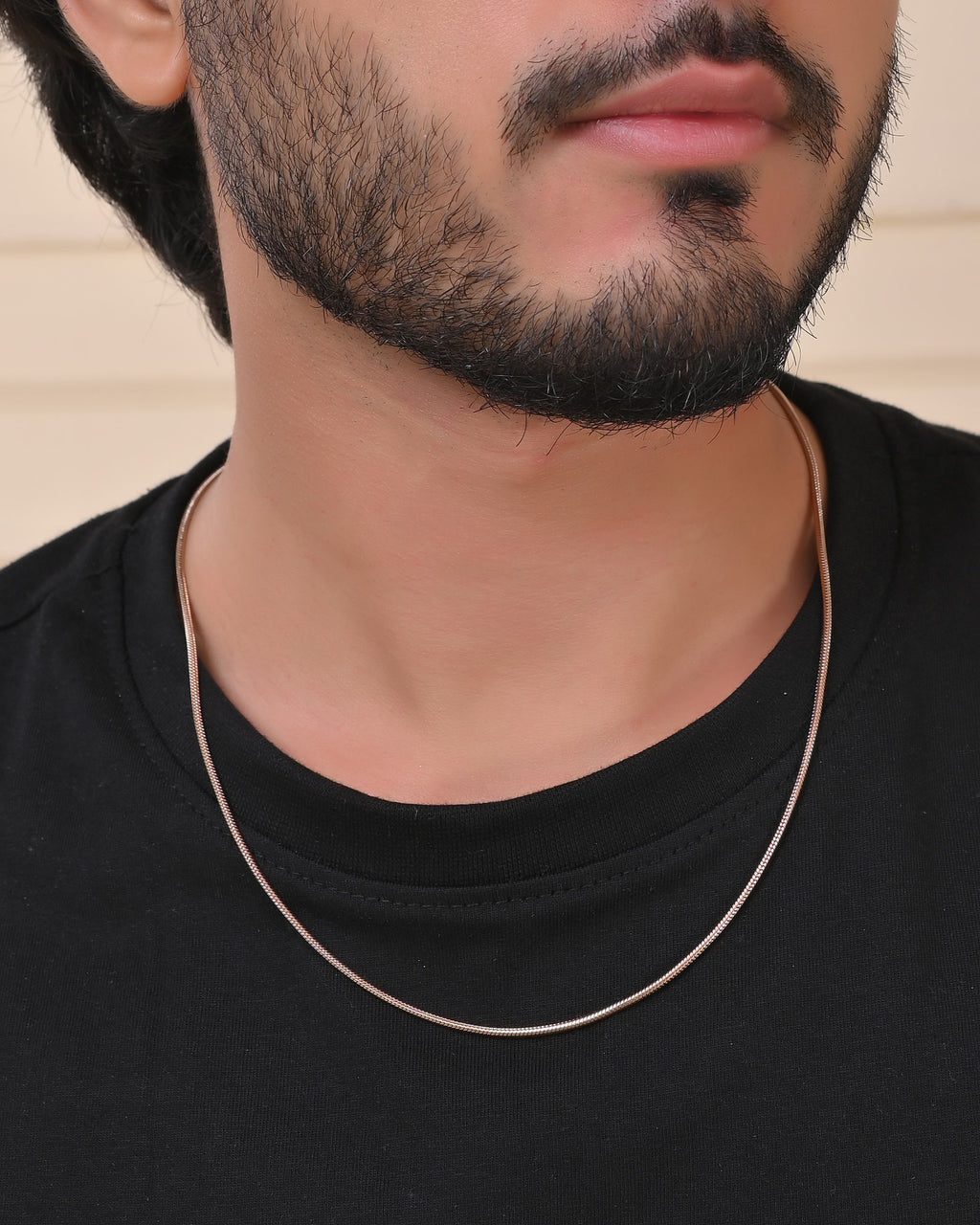 VOJ Copper Gold Polished Minimal Chain For Men - Distacart