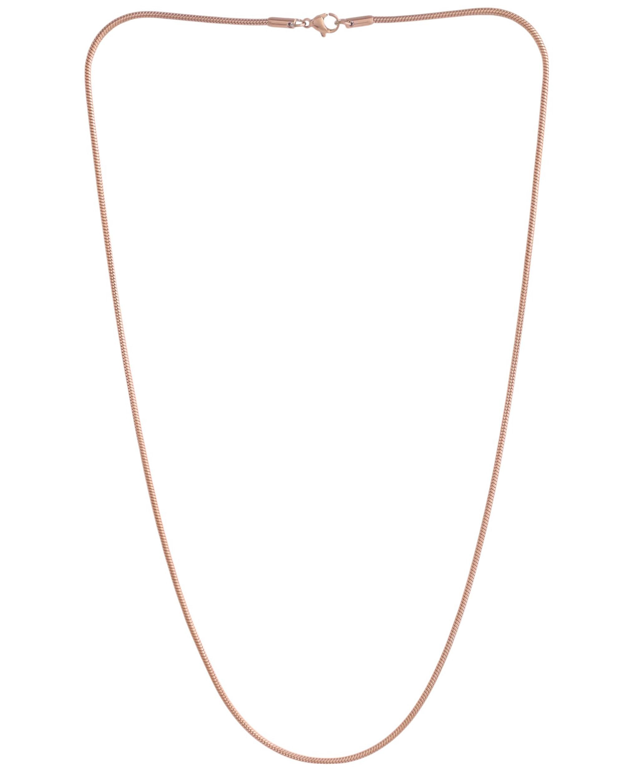 VOJ Copper Gold Polished Minimal Chain For Men - Distacart