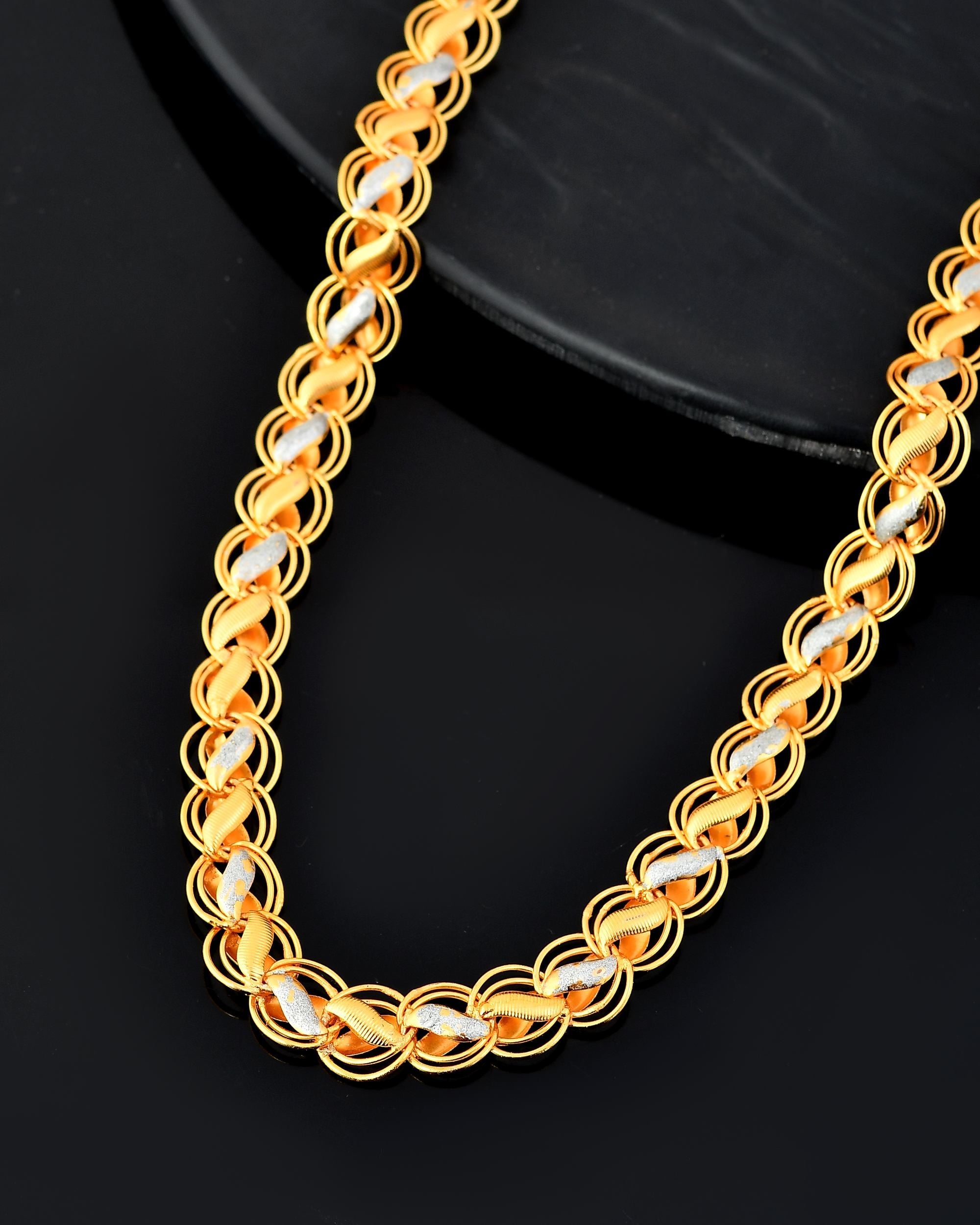 VOJ Men Dual-Plated Designer Chain - Distacart