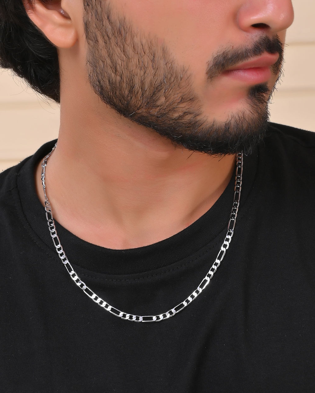 VOJ Men's Silver Plated Linked Chain - Distacart