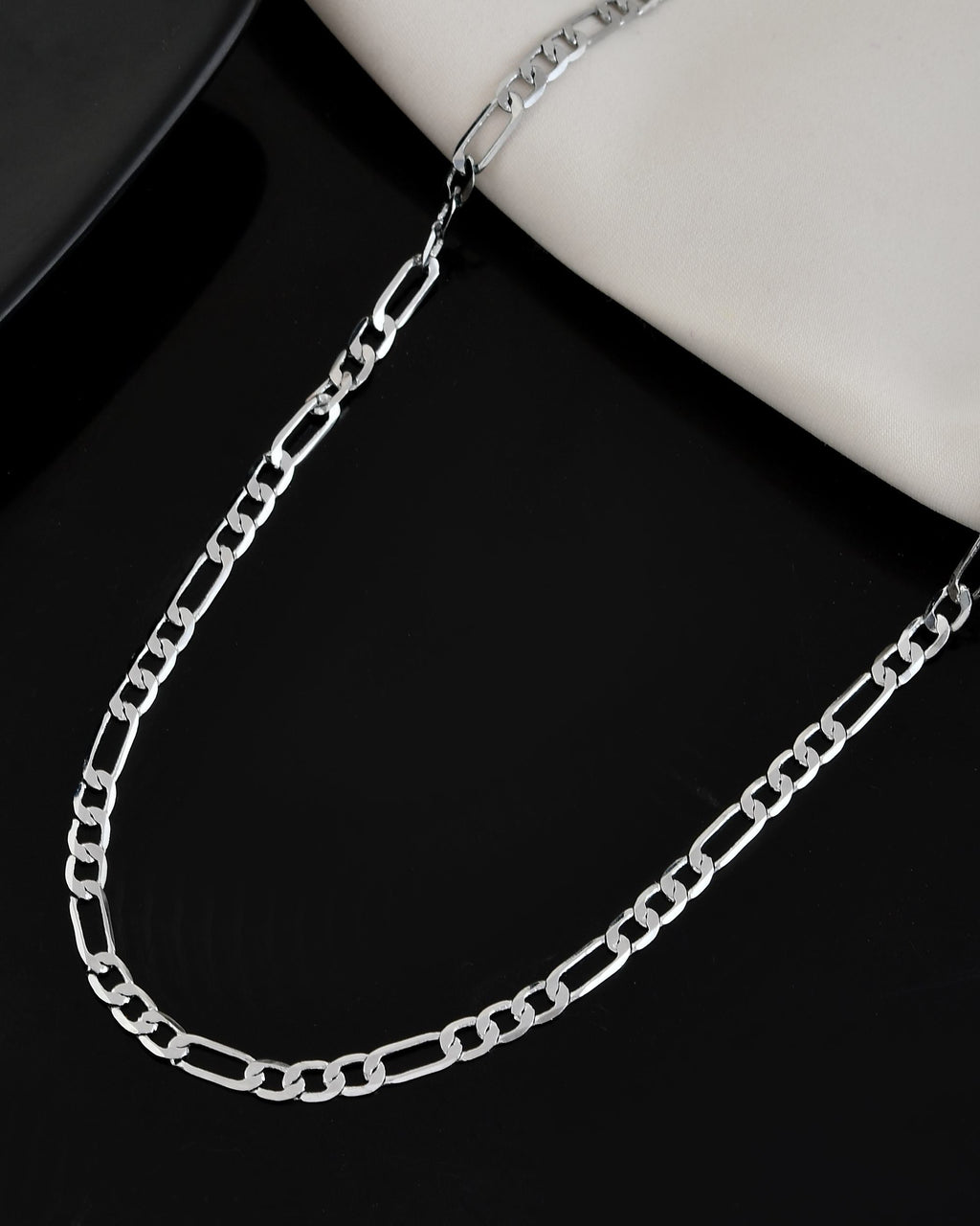 VOJ Men's Silver Plated Linked Chain - Distacart