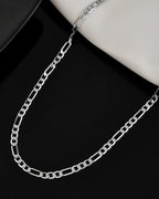 VOJ Men's Silver Plated Linked Chain - Distacart