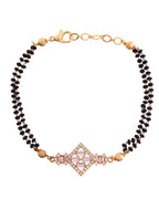 VOJ Gold Polished AD Studded Circular Hand MangalSutra