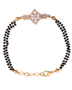VOJ Gold Polished AD Studded Circular Hand MangalSutra