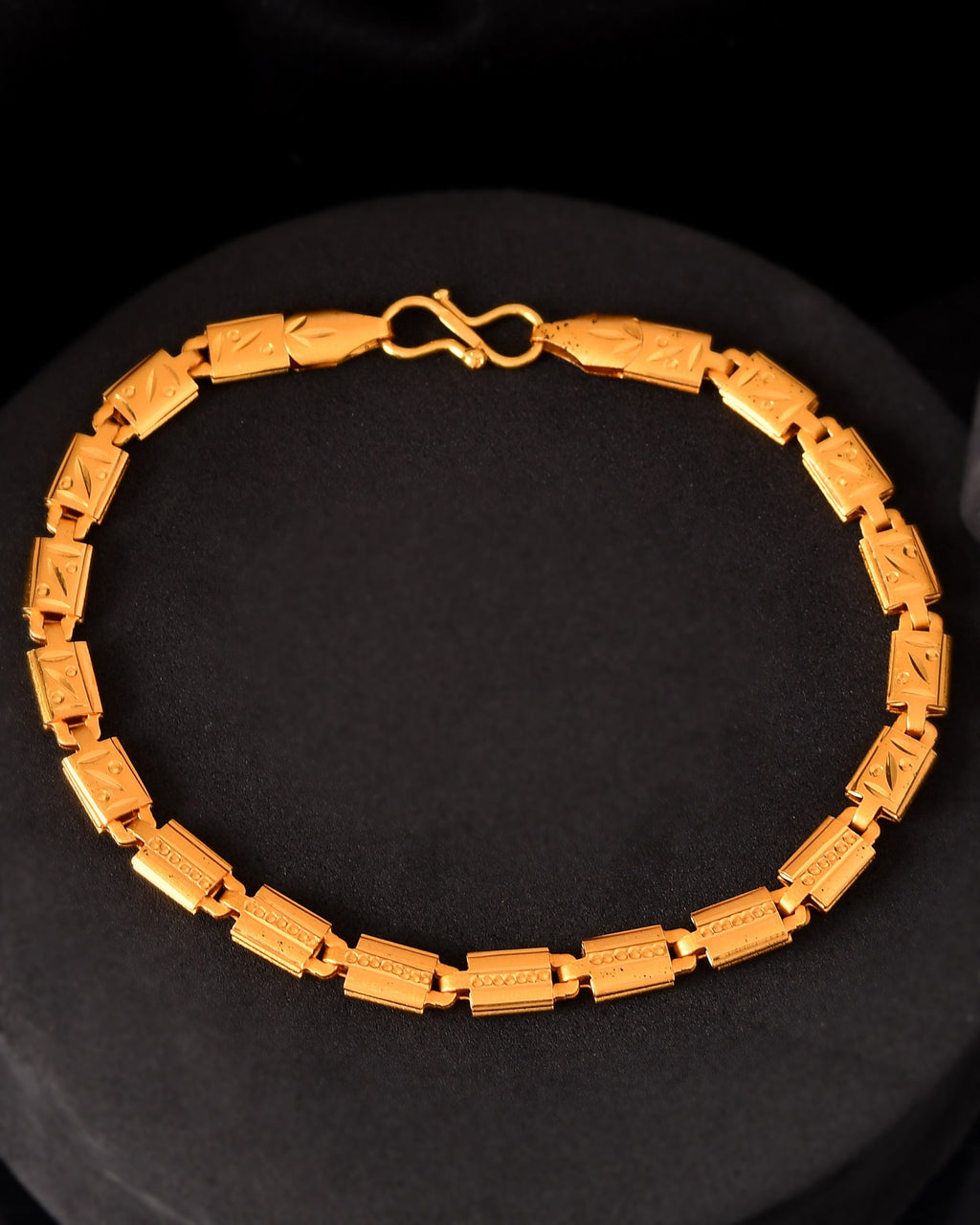 VOJ Gold Polished Handcrafted Elegant Bracelet - Distacart