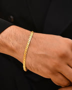 VOJ Gold Polished Designer Handcrafted Bracelet - Distacart