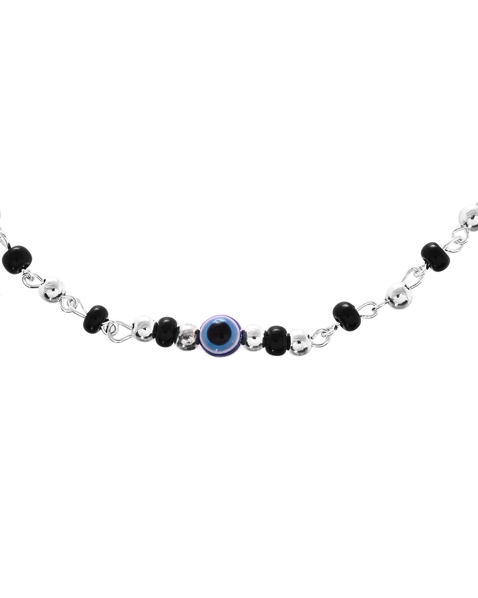 VOJ Set of 2 Stainless Steel Evil Eye Anklet - Distacart