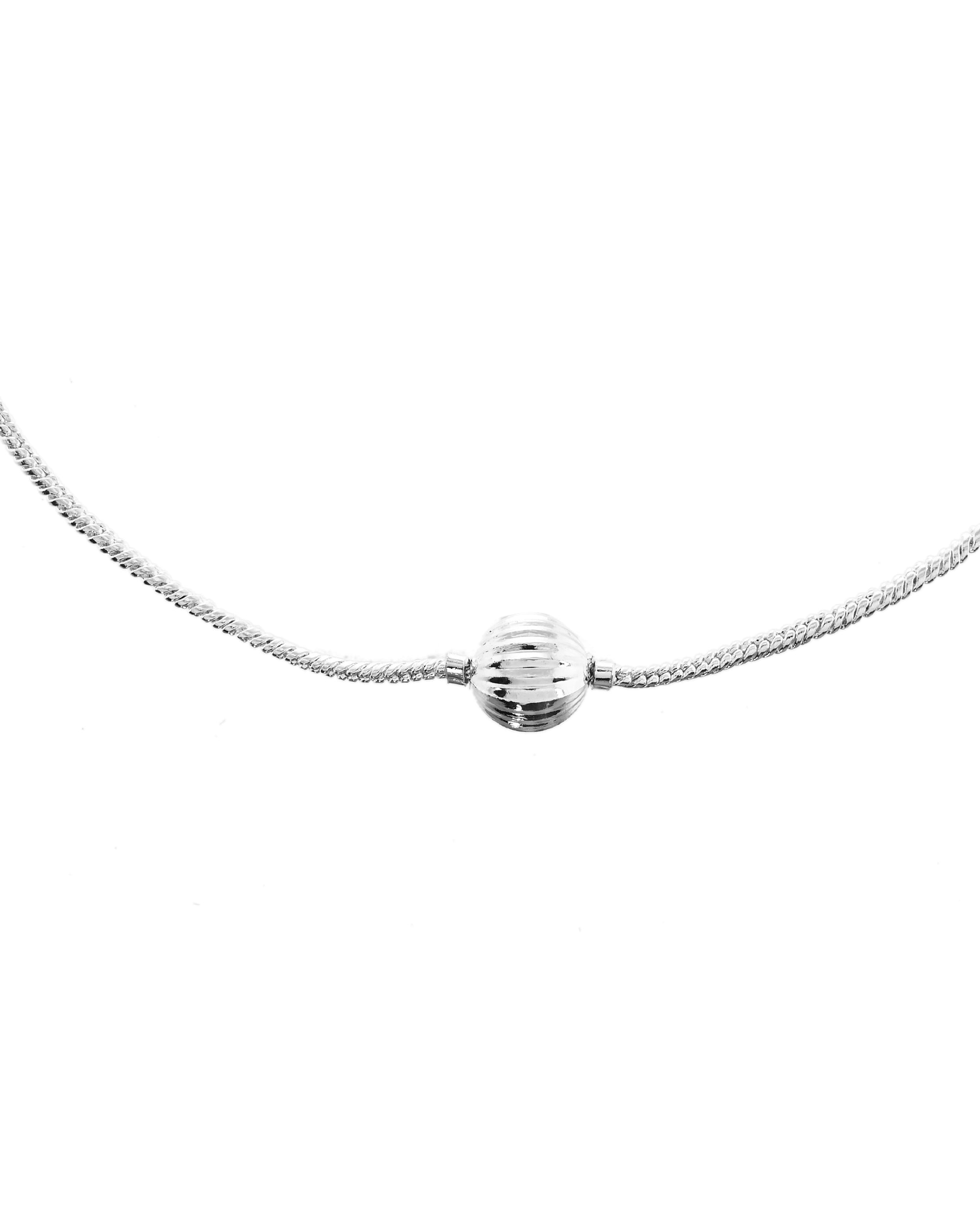 VOJ Set of 2 Stainless Steel Designer Anklet