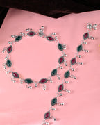 VOJ Set of 2 Stone Studded Designer Anklet - Distacart