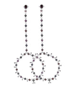 VOJ Set of 2 Floral Designer Meenakari Anklet with Toe Ring - Distacart