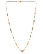 VOJ Stainless Steel Hand Crafted Rose Gold Polished Beaded Chain