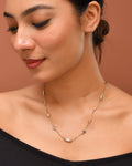 VOJ Stainless Steel Hand Crafted Rose Gold Polished Chain With Beads - Distacart